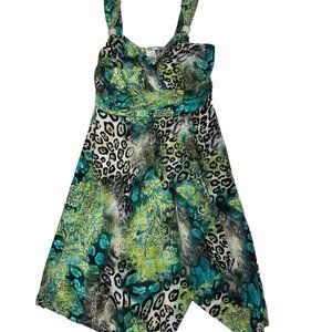 LaBelle Multi Print Fit and Flare Dress (M)
